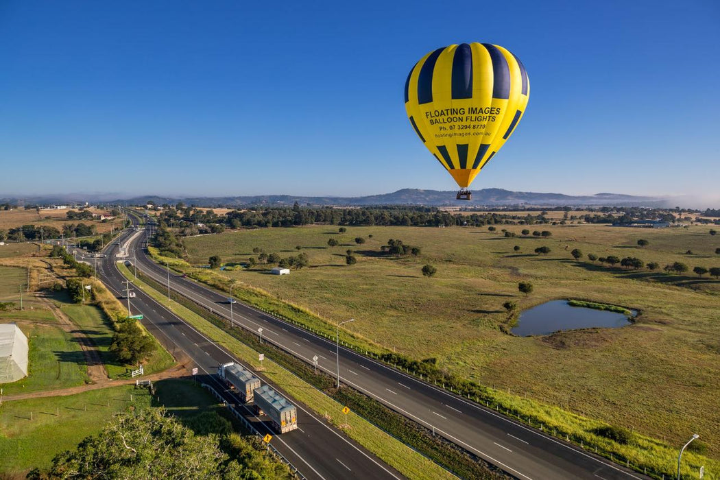 4A. Greater Brisbane Scenic Hot Air Balloon Flight For 2 People, 1 Hour Flight, Breakfast & Self Dri