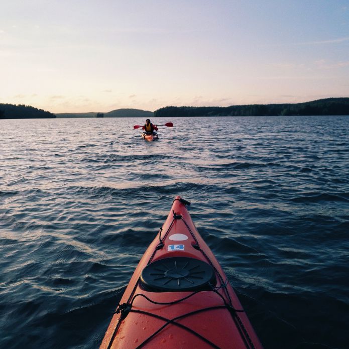 Two Hour - Single Kayak Hire For Three