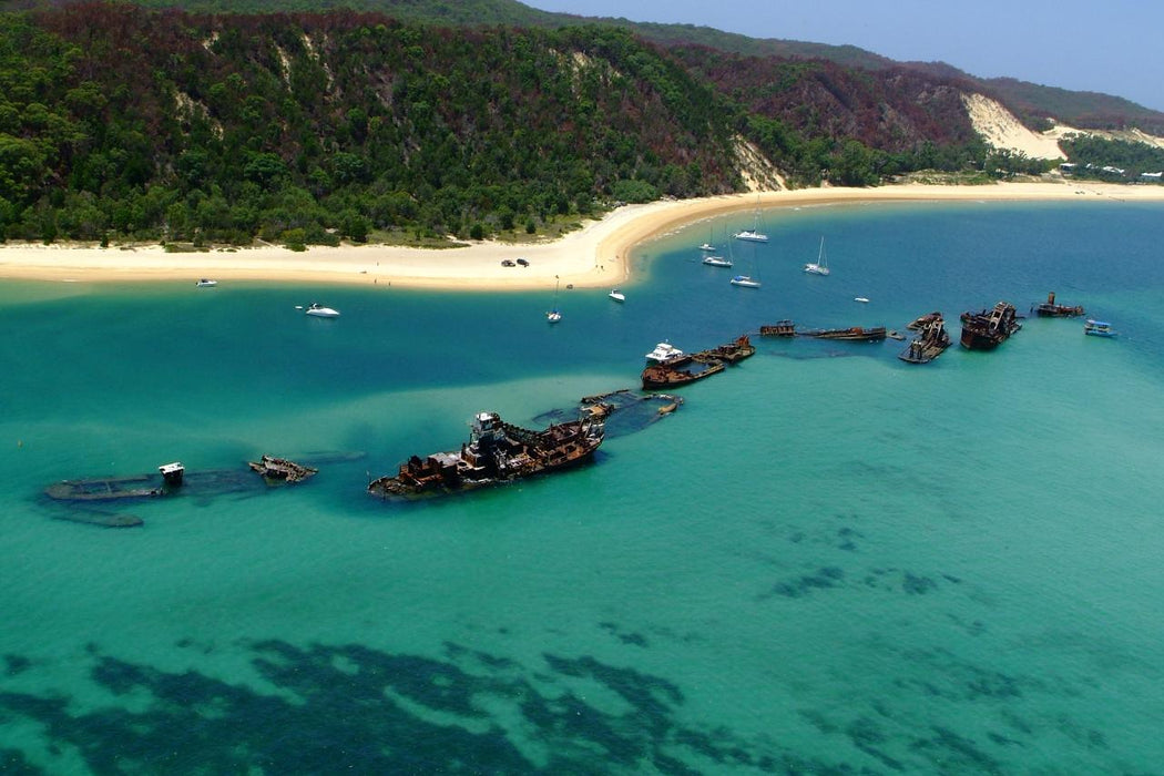 1 Day Moreton Island Snorkel Kayak & Sandboard Adventure Tour