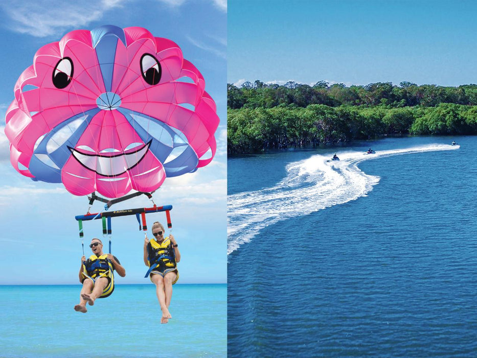 2.5 Hour Jet Ski Safari + Jet Boat + Parasail