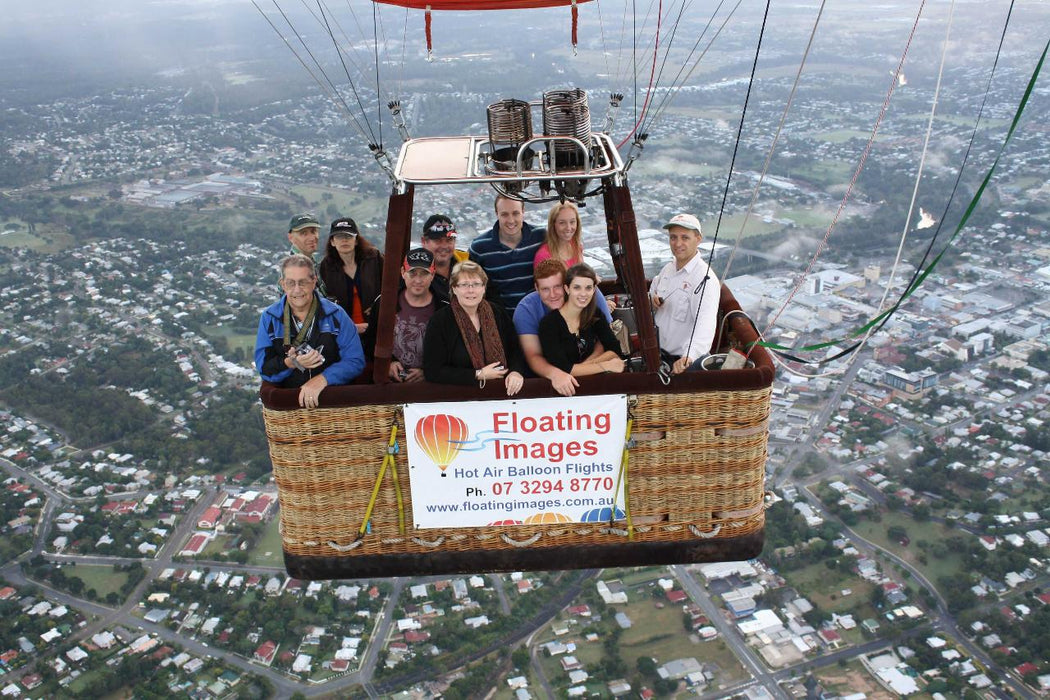 1A. Greater Brisbane Scenic Hot Air Balloon Flight Package - 1 Hour Flight, Breakfast & Self Drive