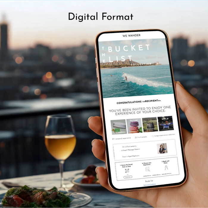 Bucket List - Experience Portfolio for business