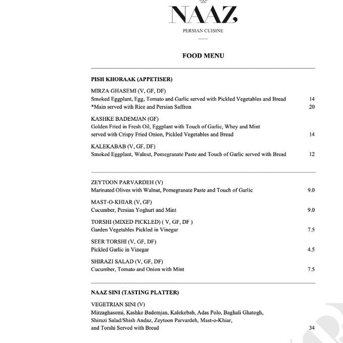 Experience Dinner At Naaz Persian Cuisine - We Wander