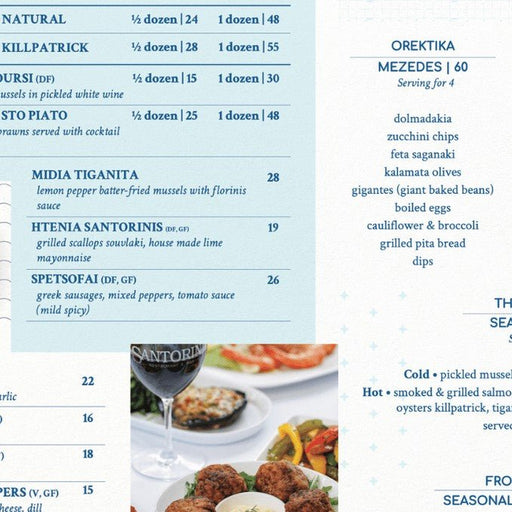 Greek Wine & Dine At Santorini Restaurant Grill Bar - We Wander