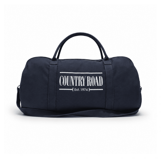 Heritage Zip Canvas Tote in Navy - We Wander
