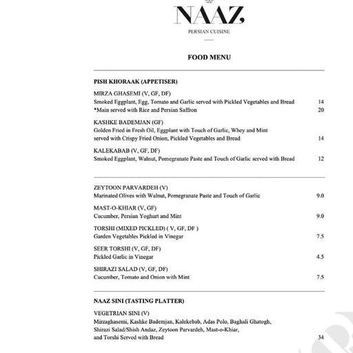 Persian Wine & Dine At Naaz Persian Cuisine - We Wander